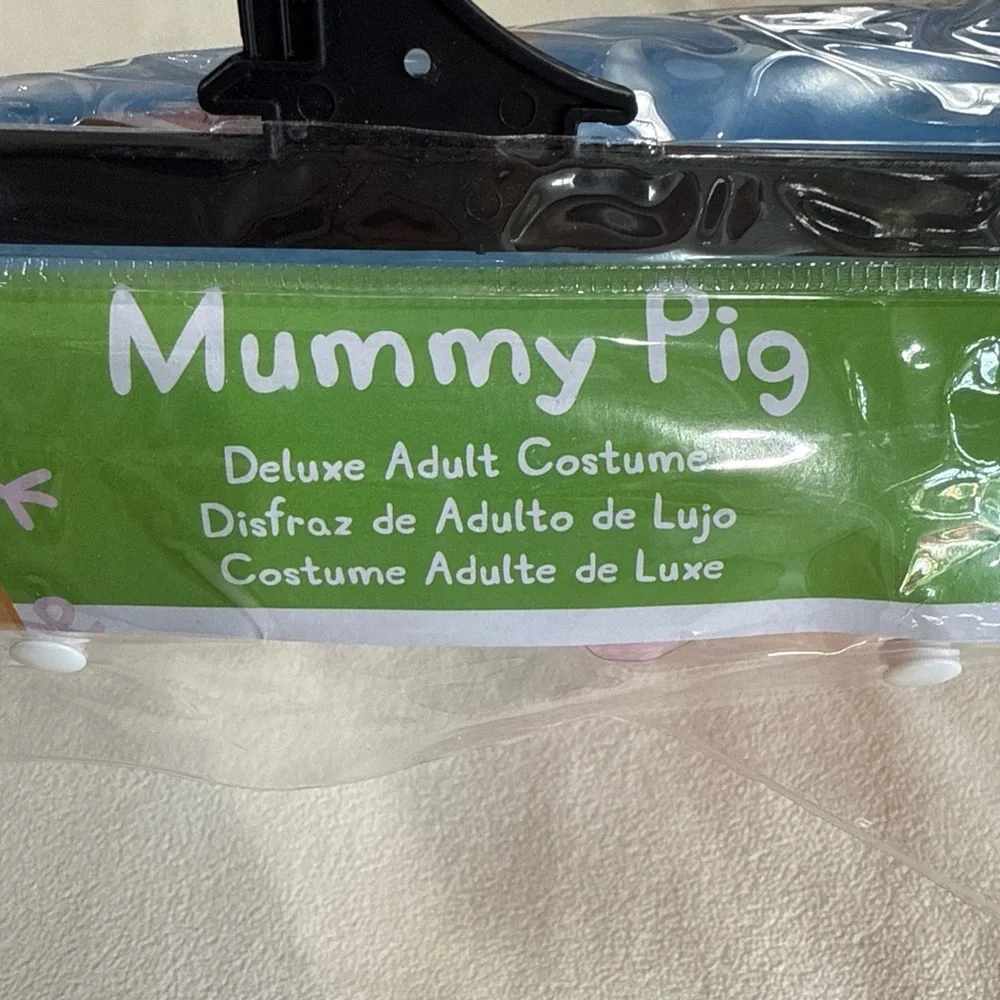 Peppa Pig momma pig Orange and Pink Costume adult large - Picture 5 of 6